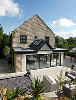 Architects design services for modern glazed extensiont