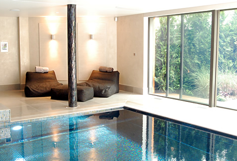 Private swimming pool by Harrogate architects Pitchford Design