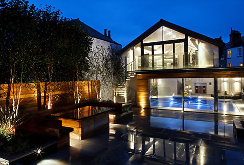Private swimming pool designed by Harrogate architects