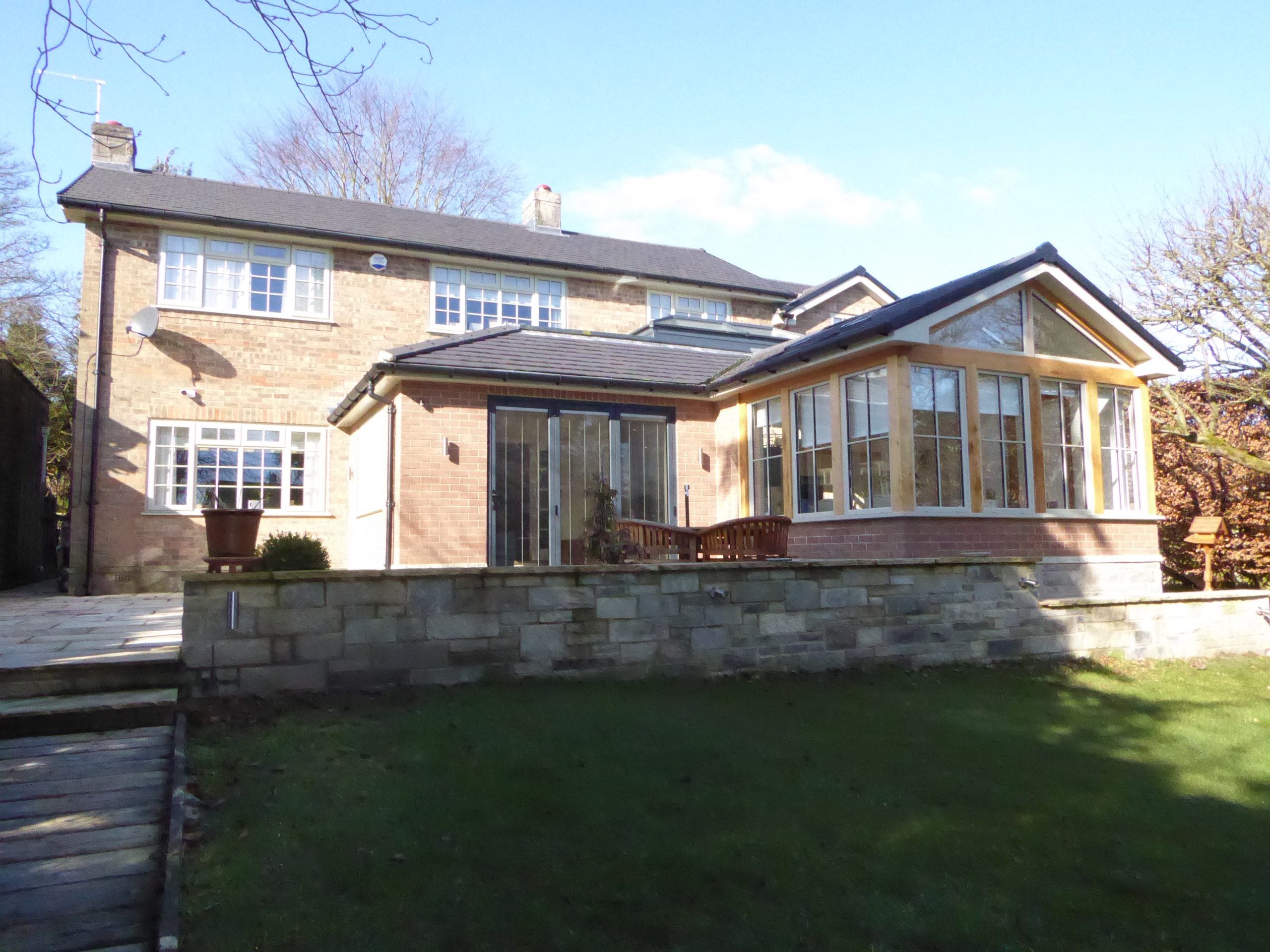 Orangery dining extension by local architects Pitchford Design